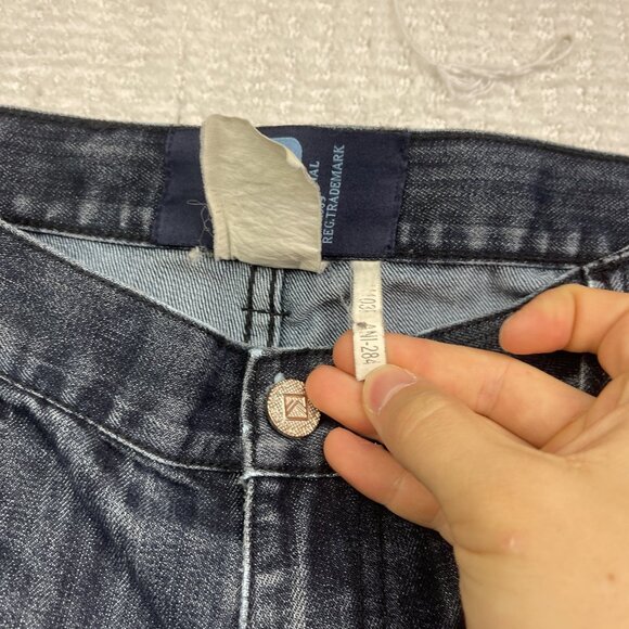 Vintage Karl Kani Jeans Patchwork Denim Baggy Hip Hop USA Men’s Read* - Picture 9 of 16